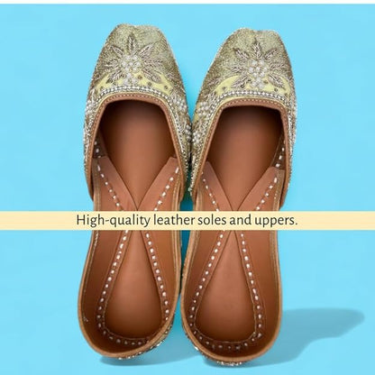 PIND POPPERS Handmade Traditional Punjabi Jutti – Authentic Ethnic Footwear for Women | Comfortable, Stylish, & Versatile Juttis for Every Occasion